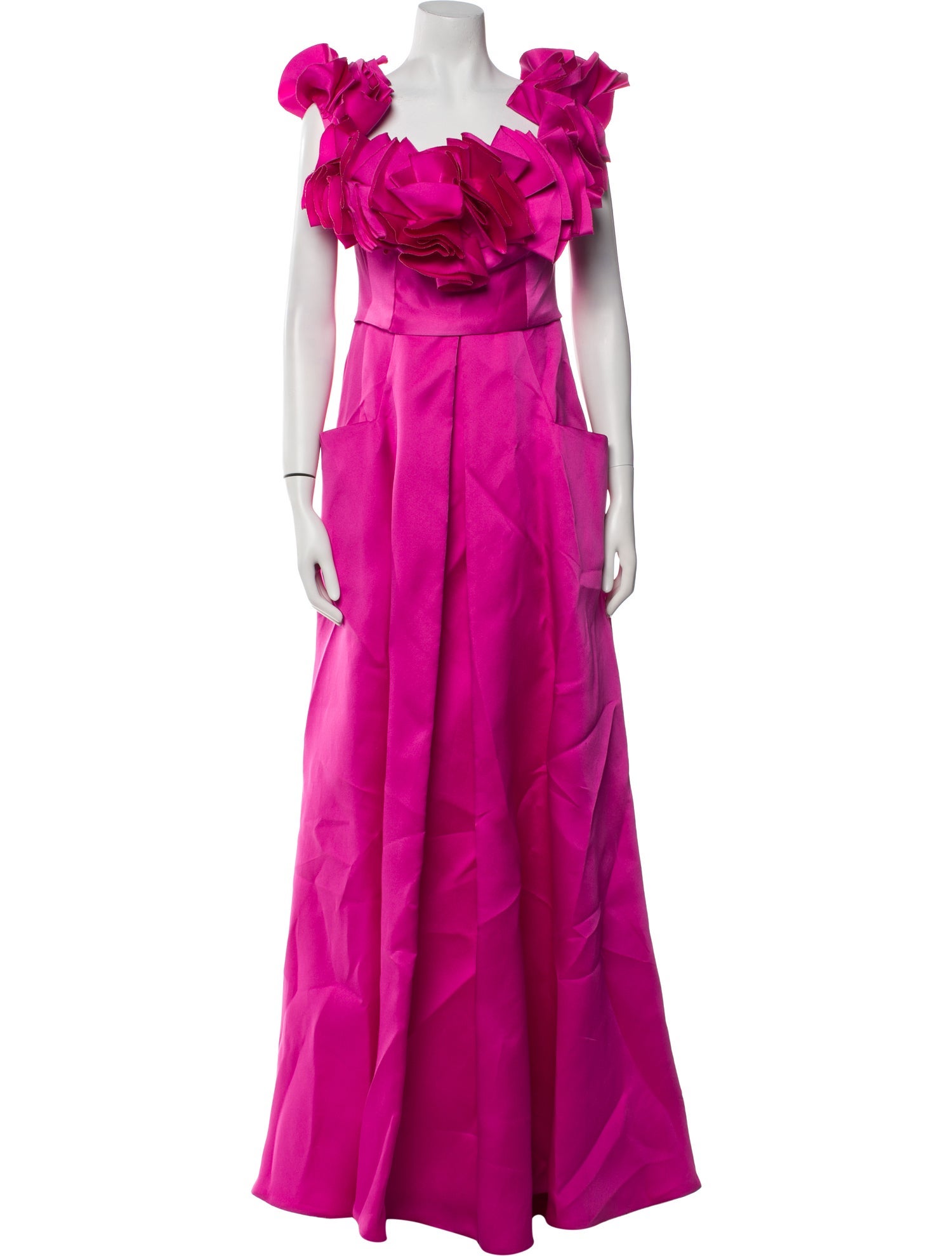 Gemy Maalouf Square Neckline Long Dress