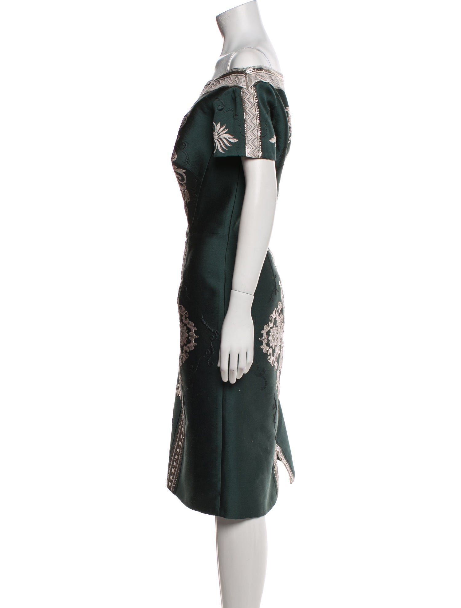 Gemy Maalouf Printed Knee-Length Dress