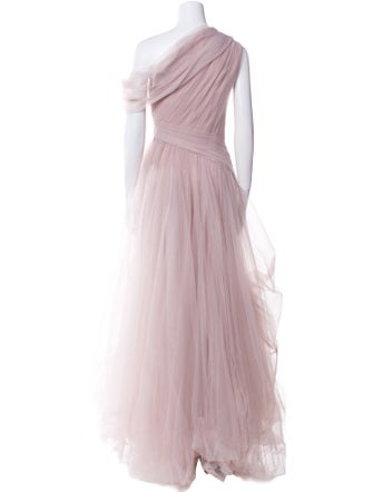 Gemy Maalouf One-Shoulder Long Dress