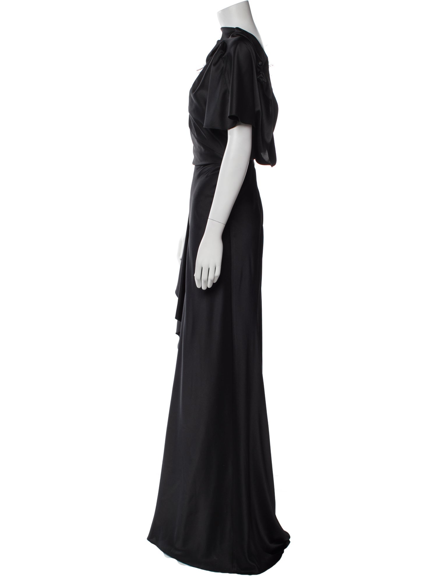 Gemy Maalouf Cowl Neck Long Dress w/ Tags