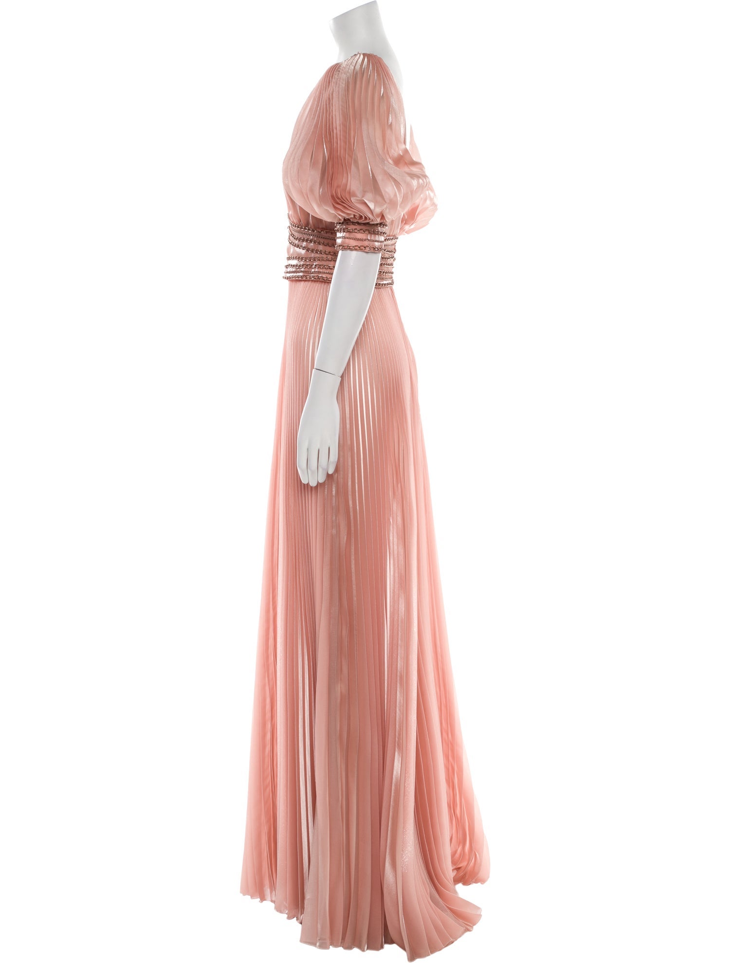 Gemy Maalouf V-Neck Long Dress