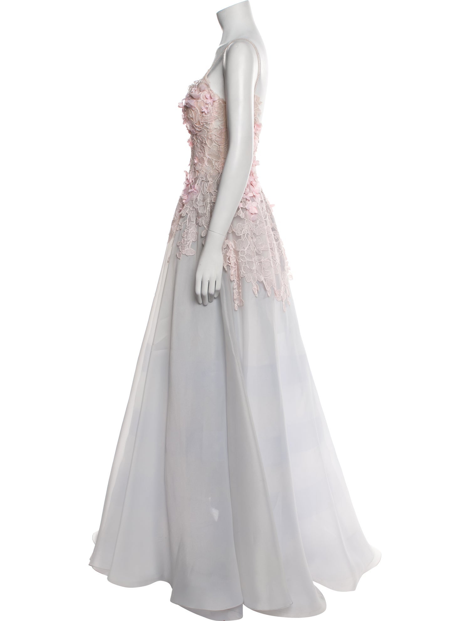 Gemy Maalouf V-Neck Long Dress