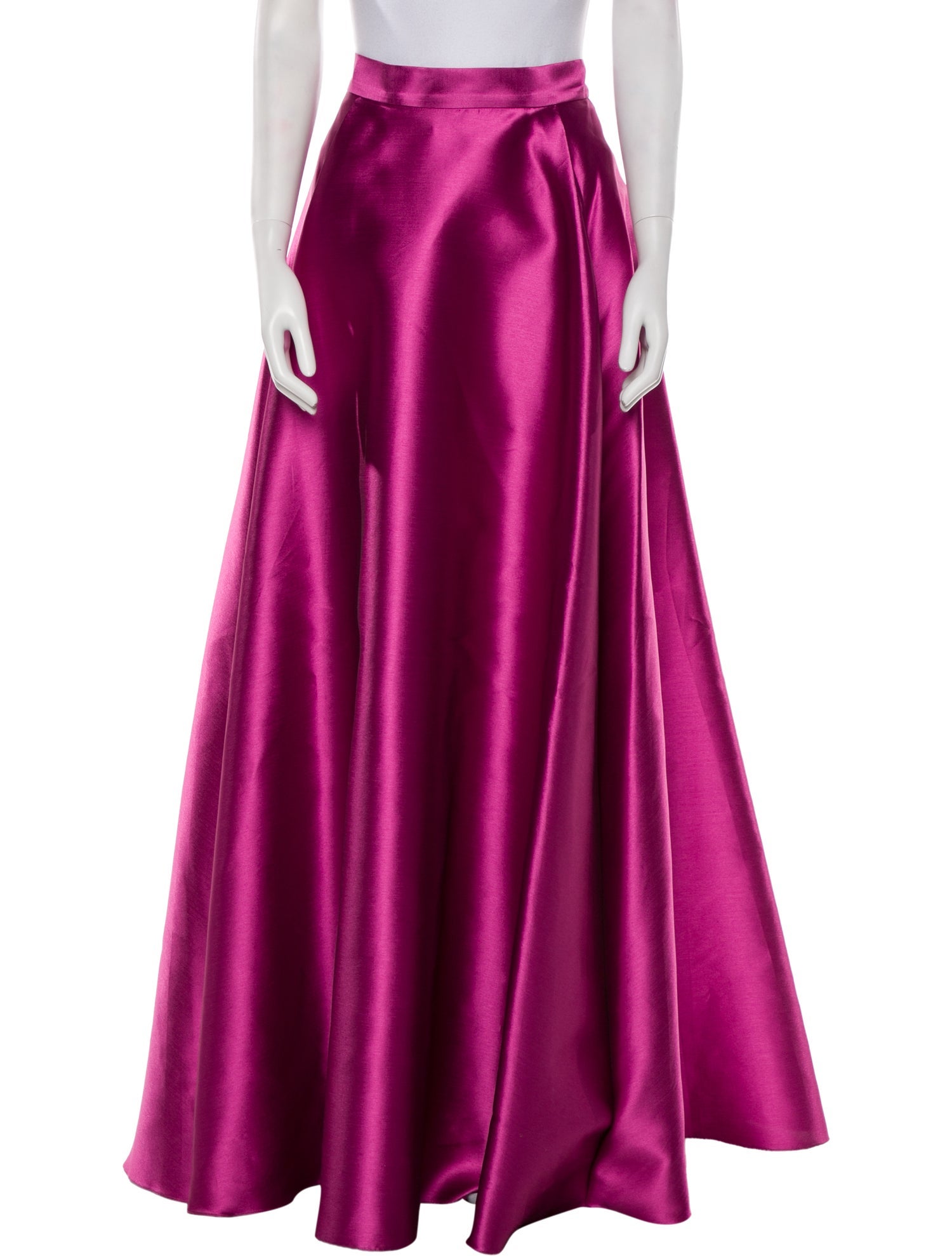 Gemy Maalouf Pleated Accents Long Skirt w/ Tags