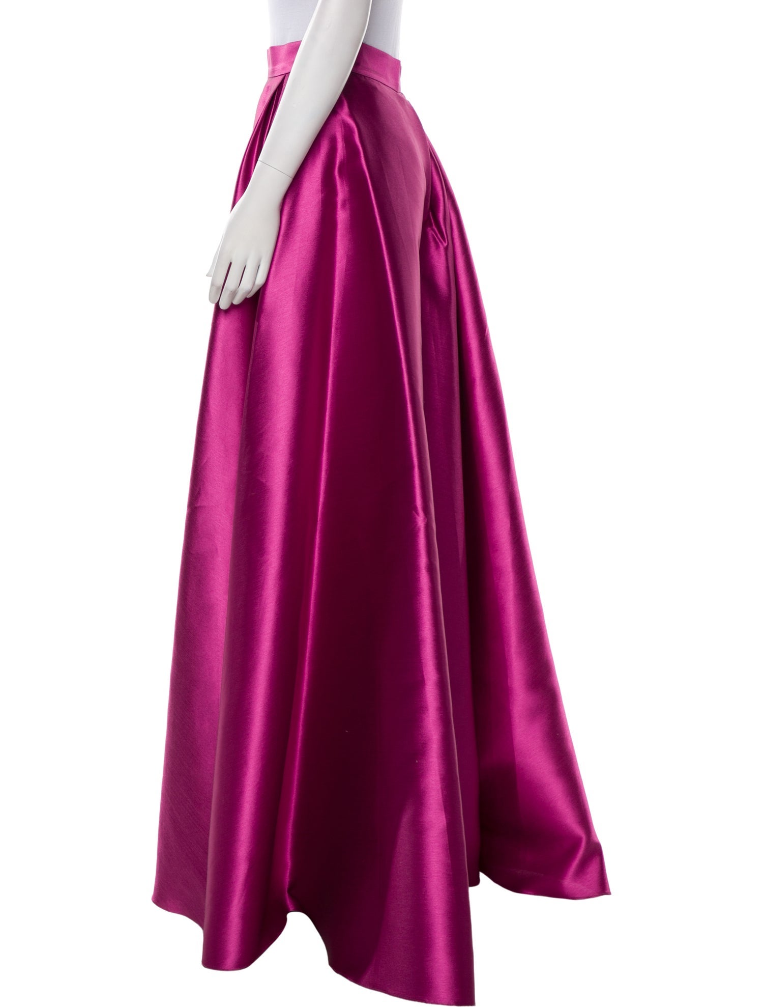 Gemy Maalouf Pleated Accents Long Skirt w/ Tags