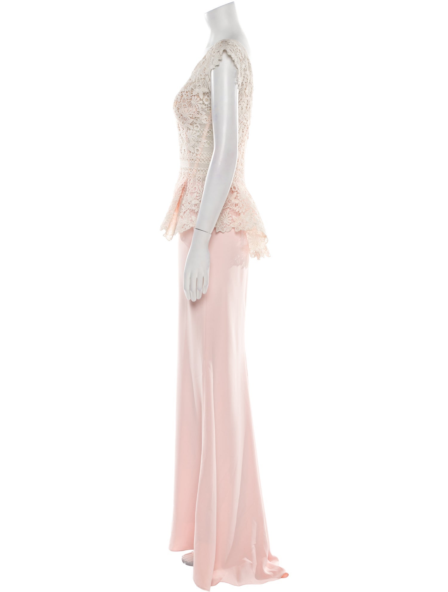 Gemy Maalouf Scoop Neck Long Dress