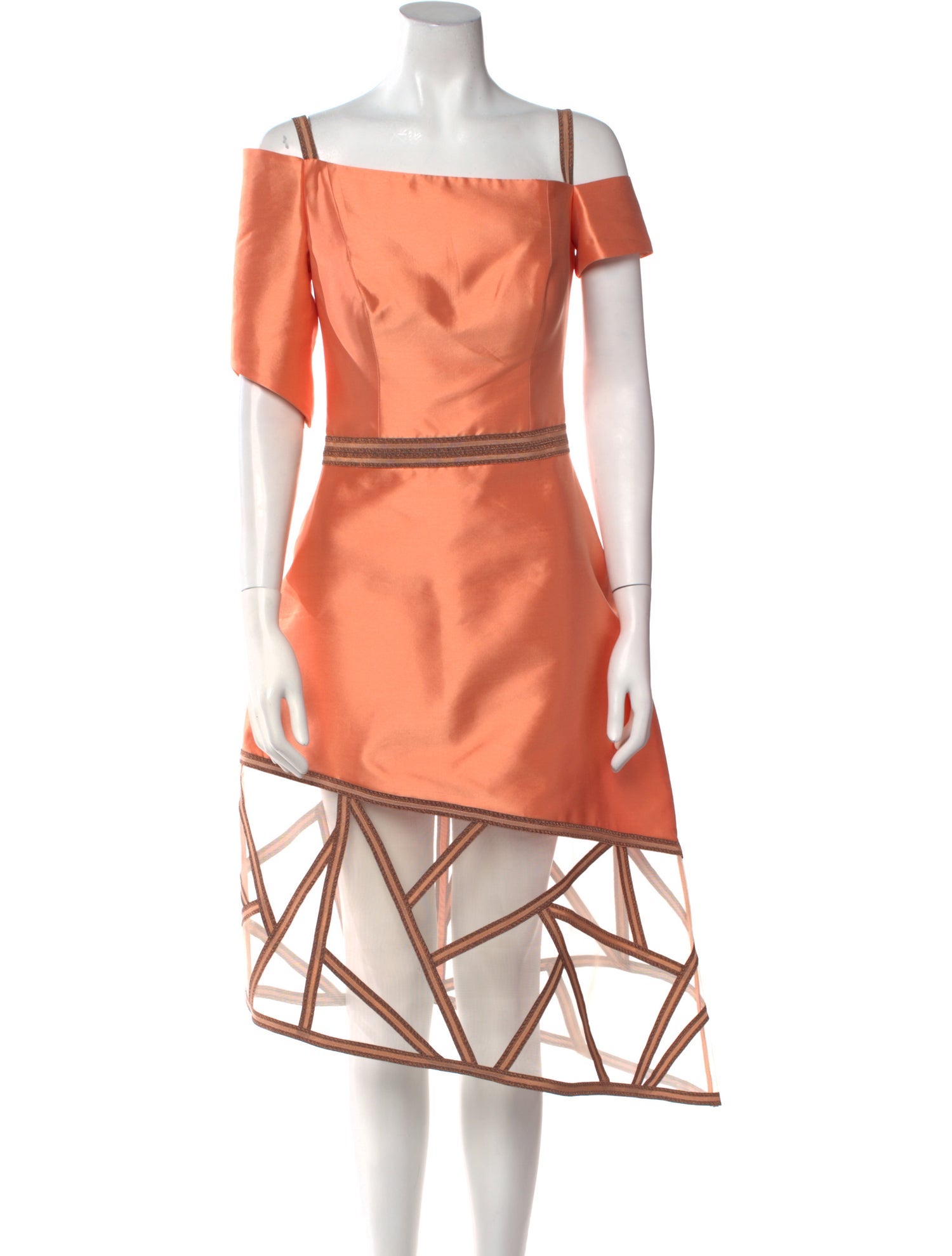 Gemy Maalouf Square Neckline Knee-Length Dress w/ Tags