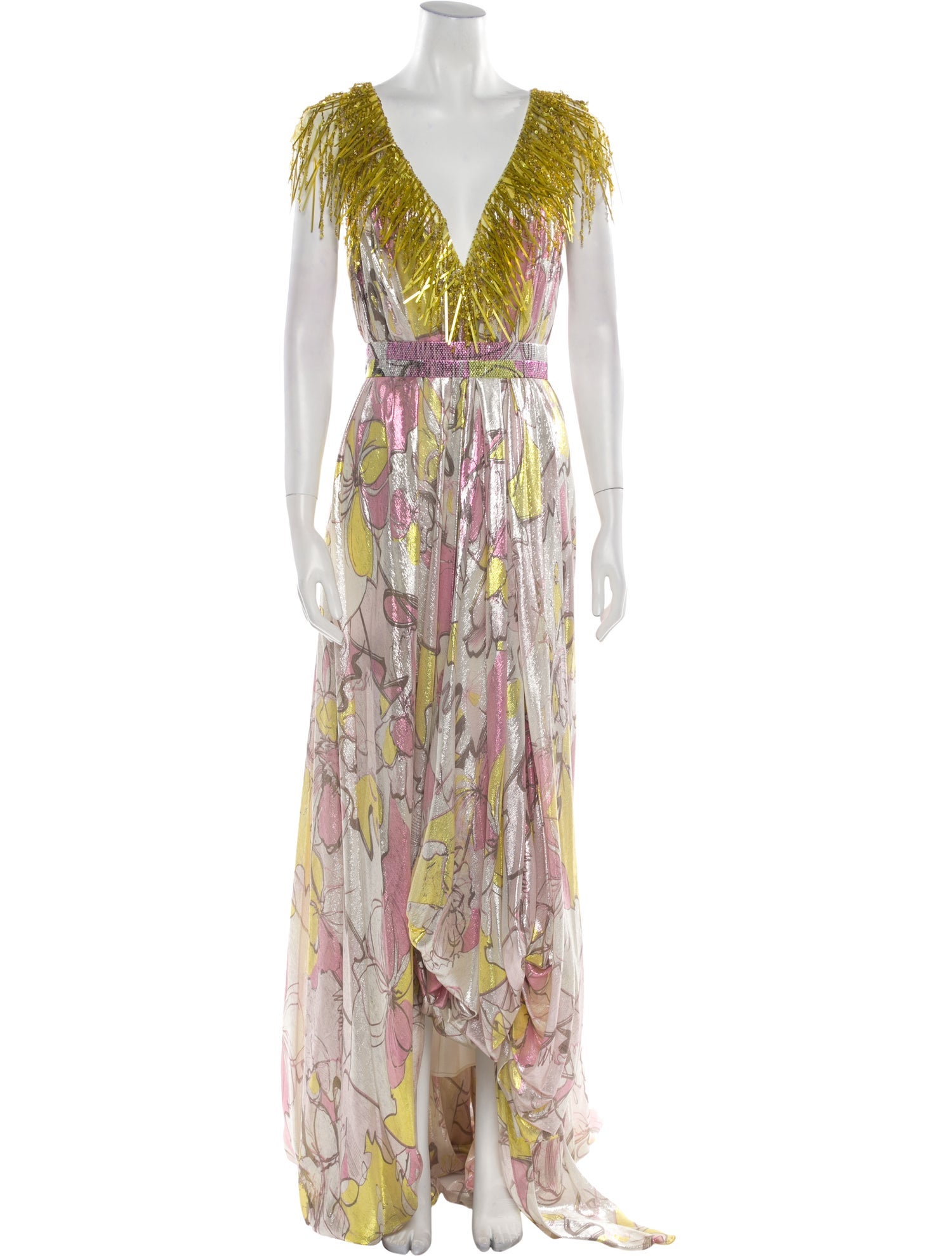 Gemy Maalouf Printed Long Dress