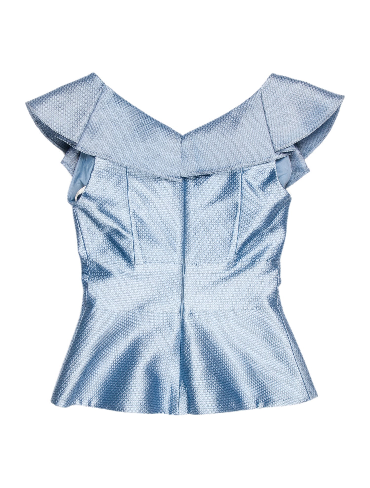 Gemy Maalouf V-Neck Sleeveless Crop Top