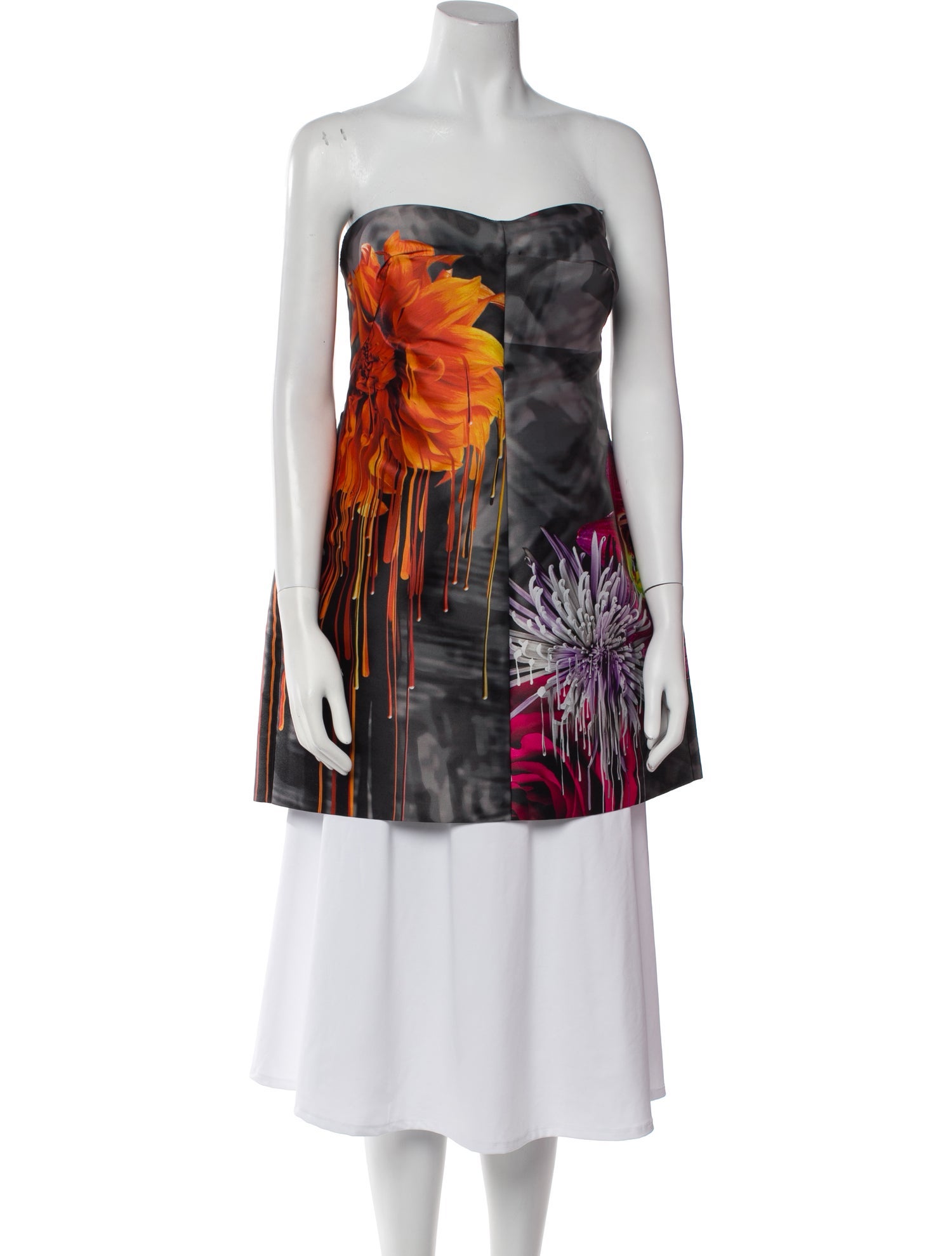 Gemy Maalouf Floral Print Mini Dress w/ Tags