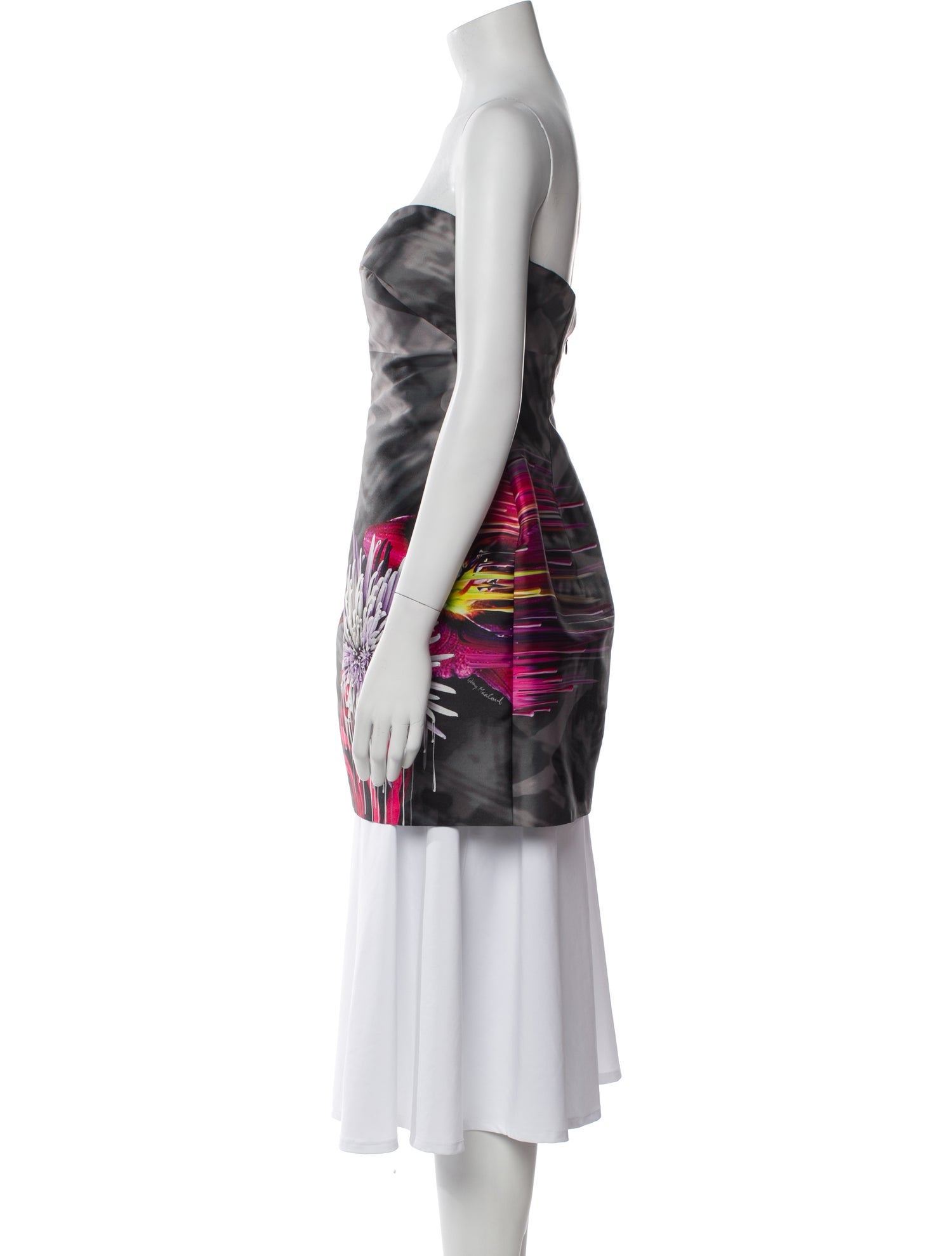 Gemy Maalouf Floral Print Mini Dress w/ Tags