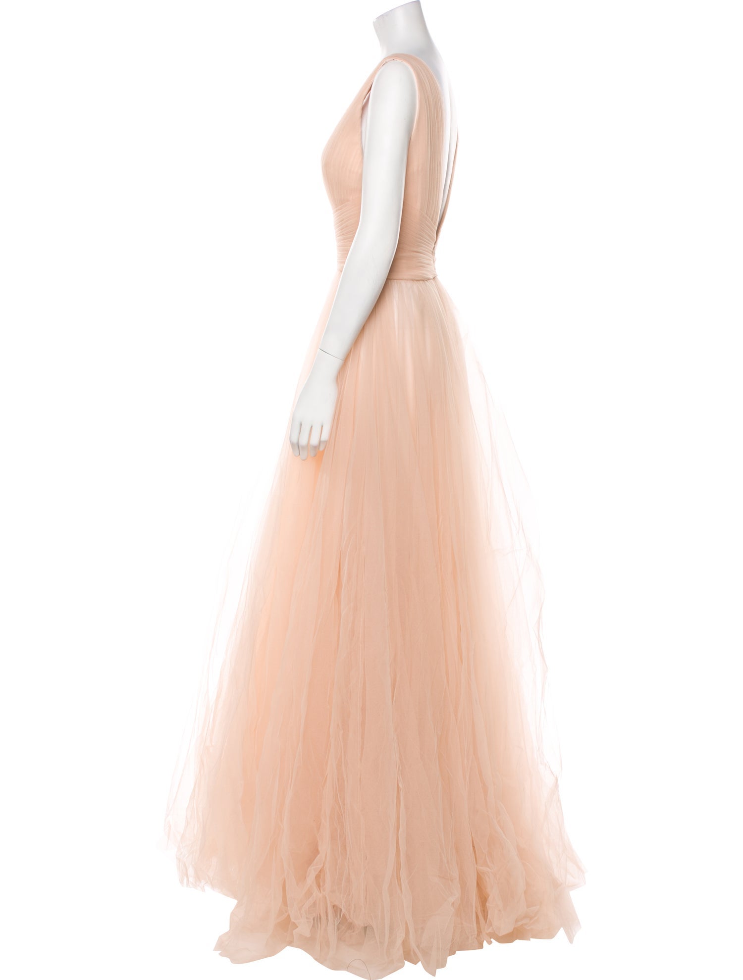 Gemy Maalouf V-Neck Long Dress