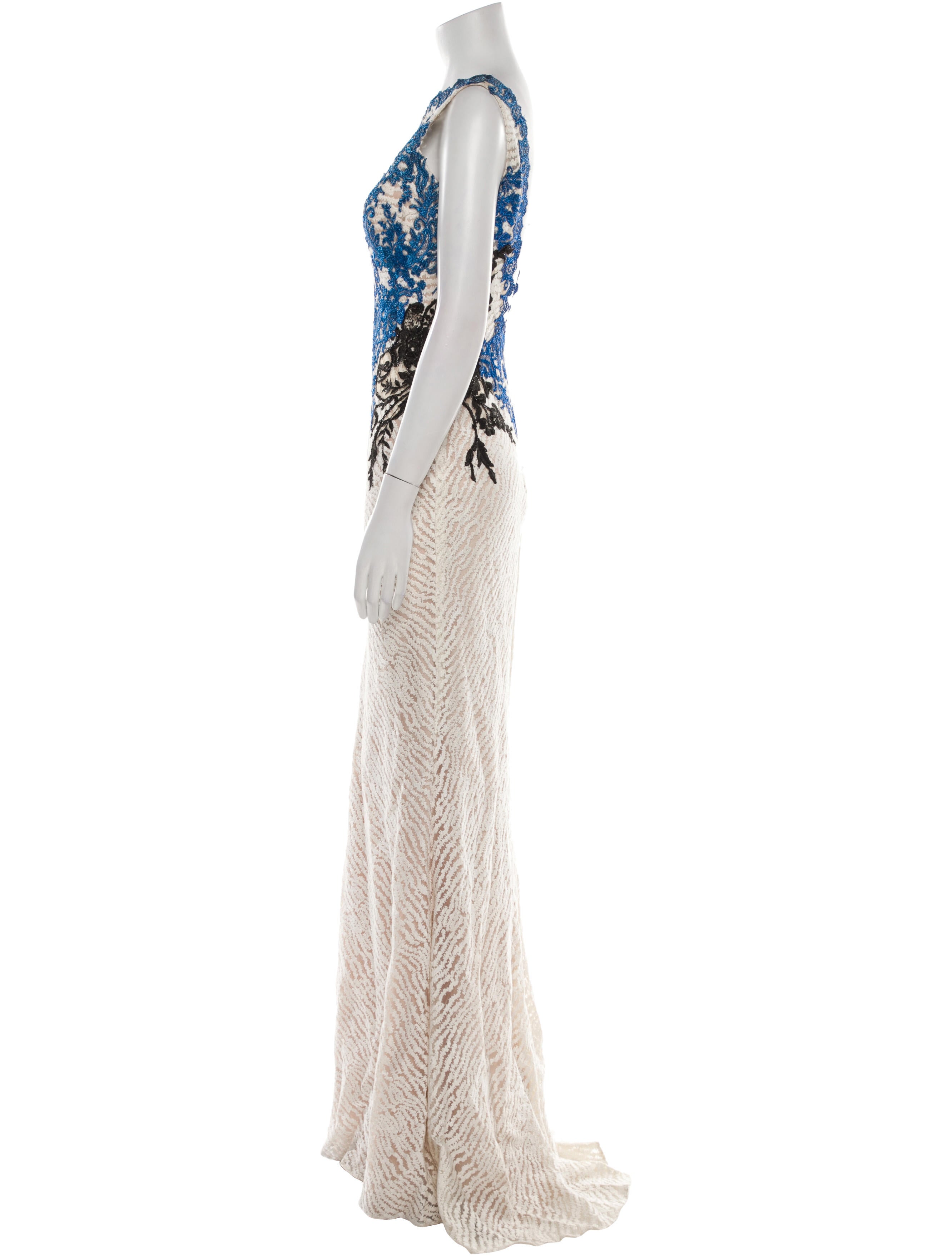 Gemy Maalouf Printed Long Dress w/ Tags