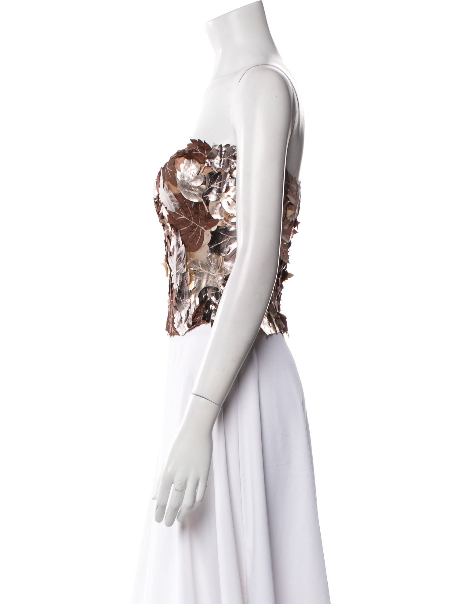 Gemy Maalouf Strapless Crop Top w/ Tags