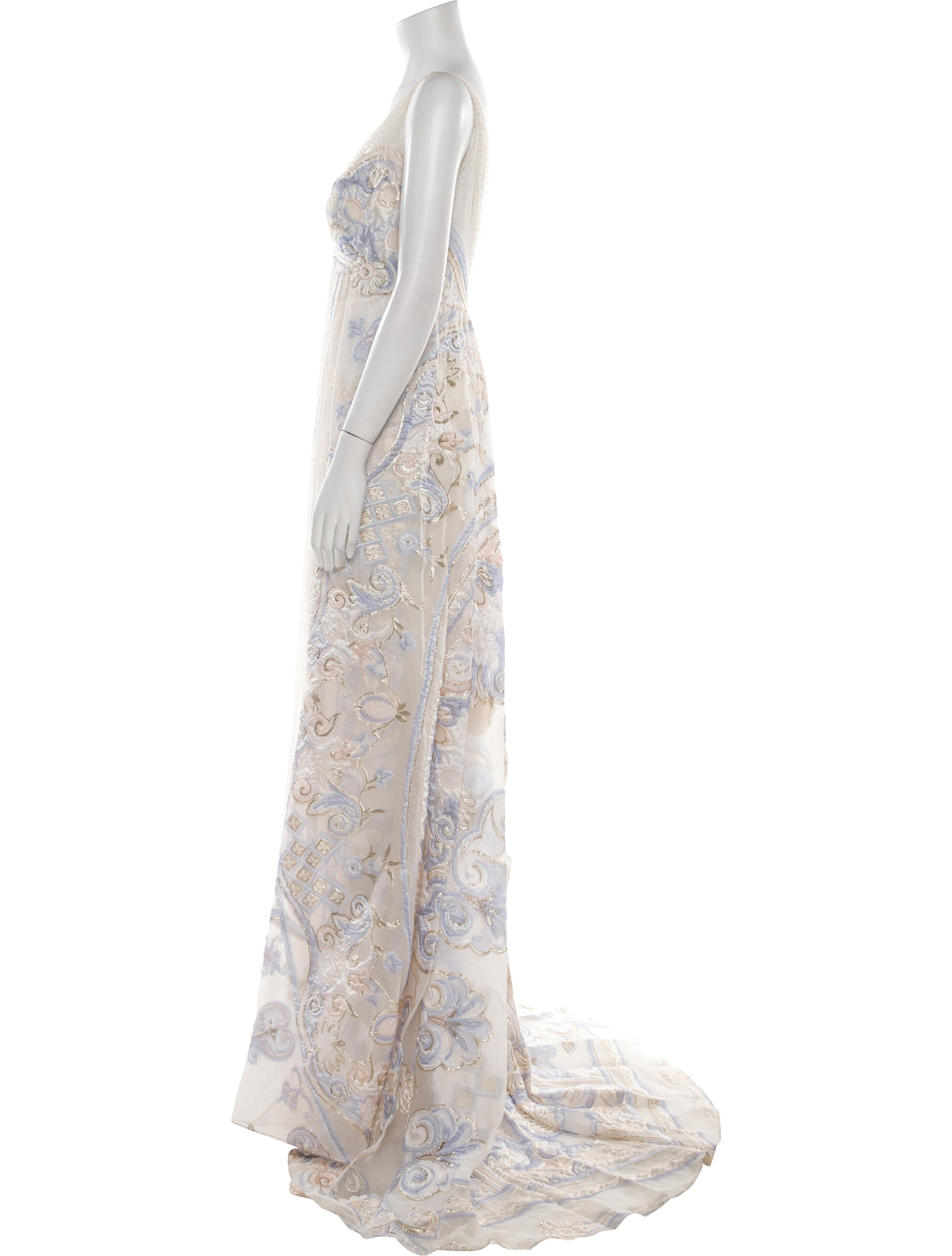 Gemy Maalouf V-Neck Long Dress w/ Tags