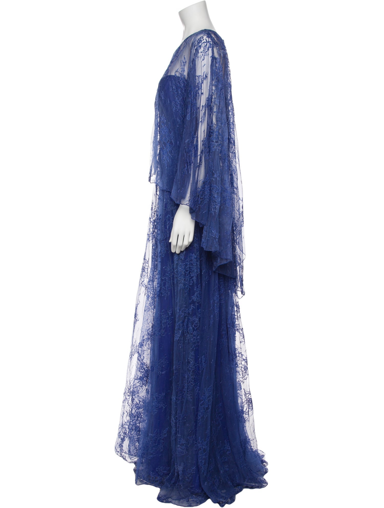 Gemy Maalouf Lace Pattern Long Dress w/ Tags