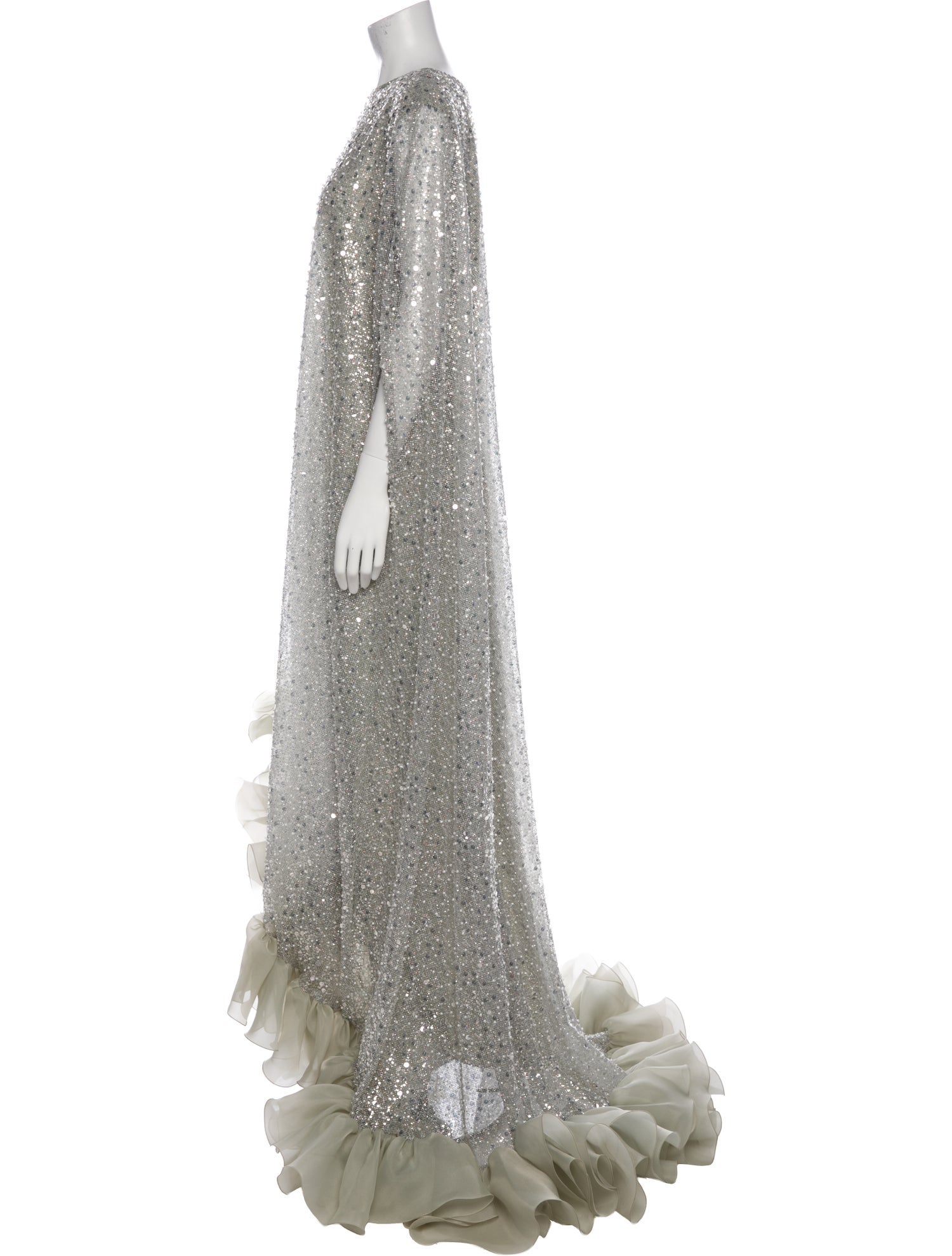 Gemy Maalouf Scoop Neck Long Dress