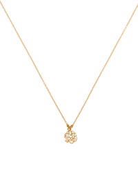 Ginette Ny 18k Mini Monogram Pendant Necklace Necklaces Ginette Ny 18k Mini Monogram Pendant