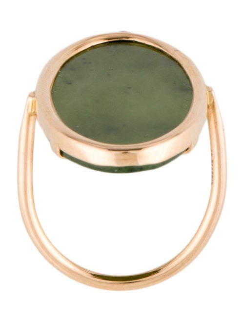 Ginette NY Ellipse Nephrite Ring
