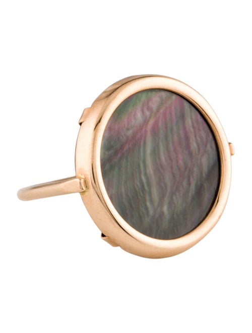 Ginette NY 18K Mother of Pearl Disc Ring