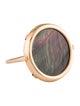 Ginette NY 18K Mother of Pearl Disc Ring