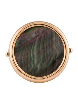 Ginette NY 18K Mother of Pearl Disc Ring