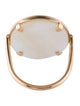 Ginette NY 18K Mother of Pearl Disc Cocktail Ring
