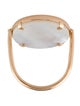 Ginette NY 18K Mother of Pearl Disc Cocktail Ring