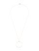 Ginette NY 14K Circle On Chain Pendant Necklace