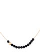 Ginette NY 18K Onyx Black Moon Boulier Necklace