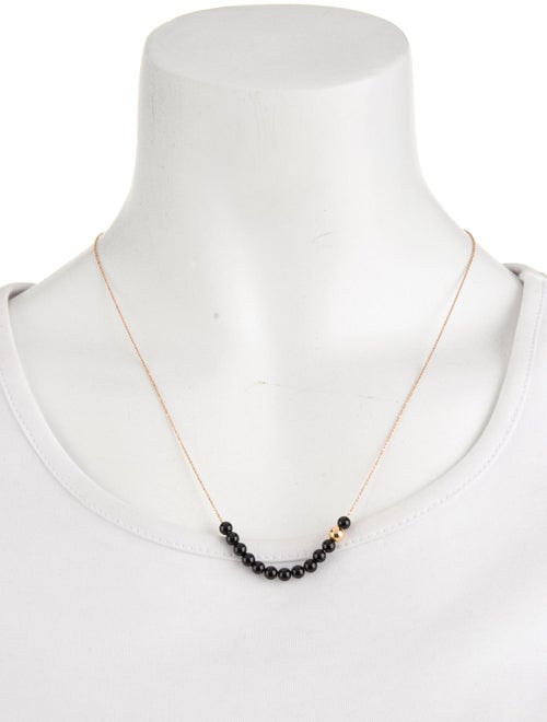 Ginette NY 18K Onyx Black Moon Boulier Necklace
