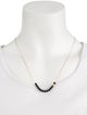 Ginette NY 18K Onyx Black Moon Boulier Necklace