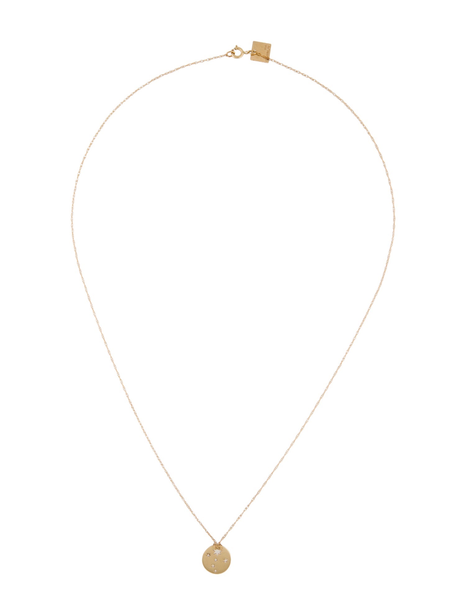 Ginette NY 14K Milky Way Mini Disc Pendant Necklace
