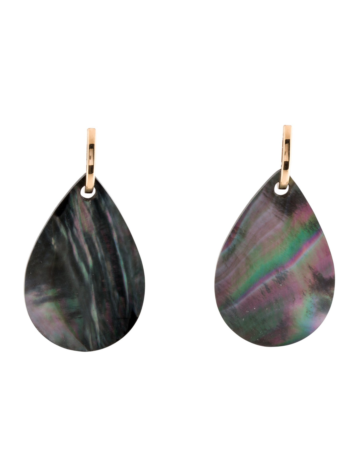 Ginette NY 18K Mother Of Pearl Drop Earrings