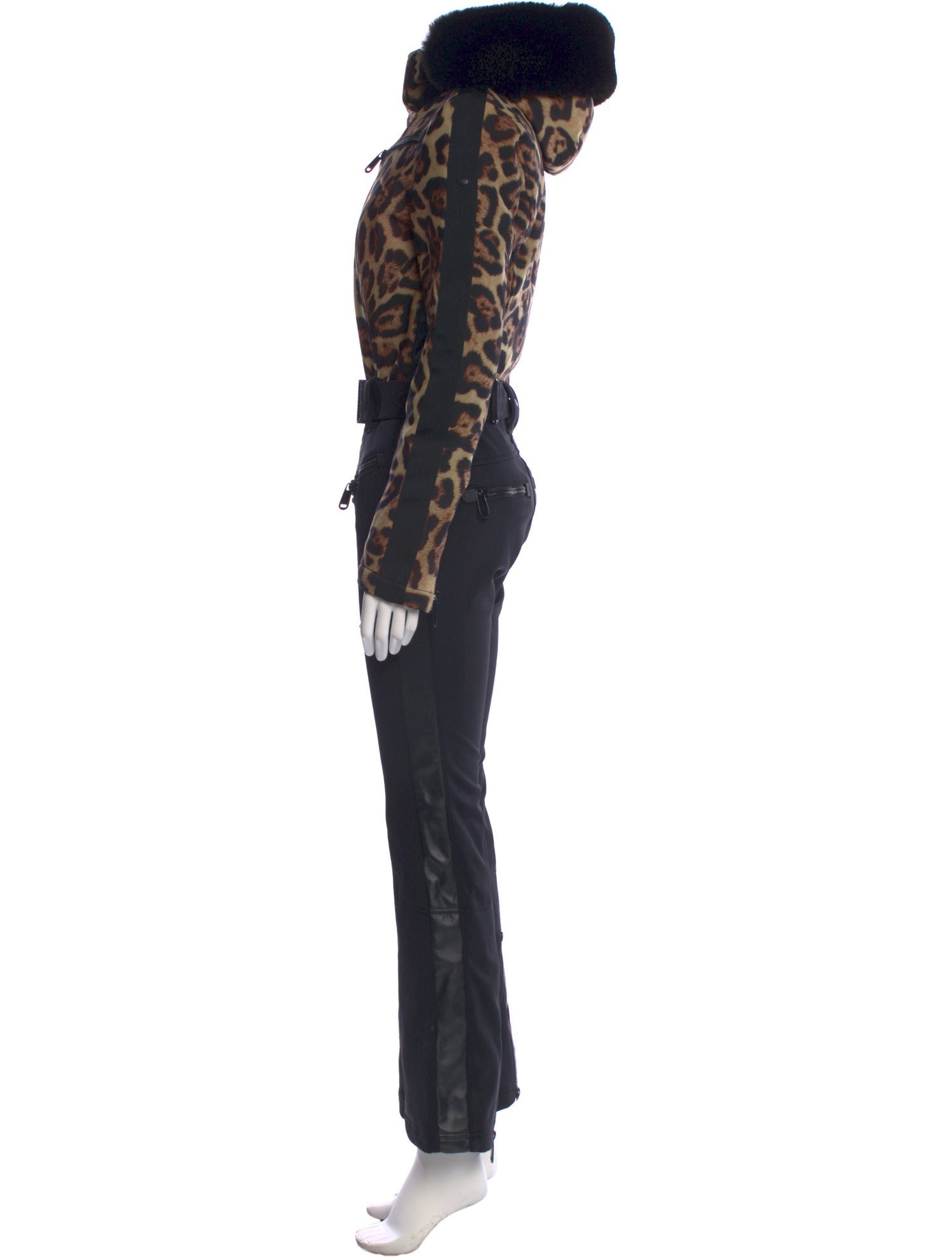 Goldbergh Animal Print Crew Neck Jumpsuit