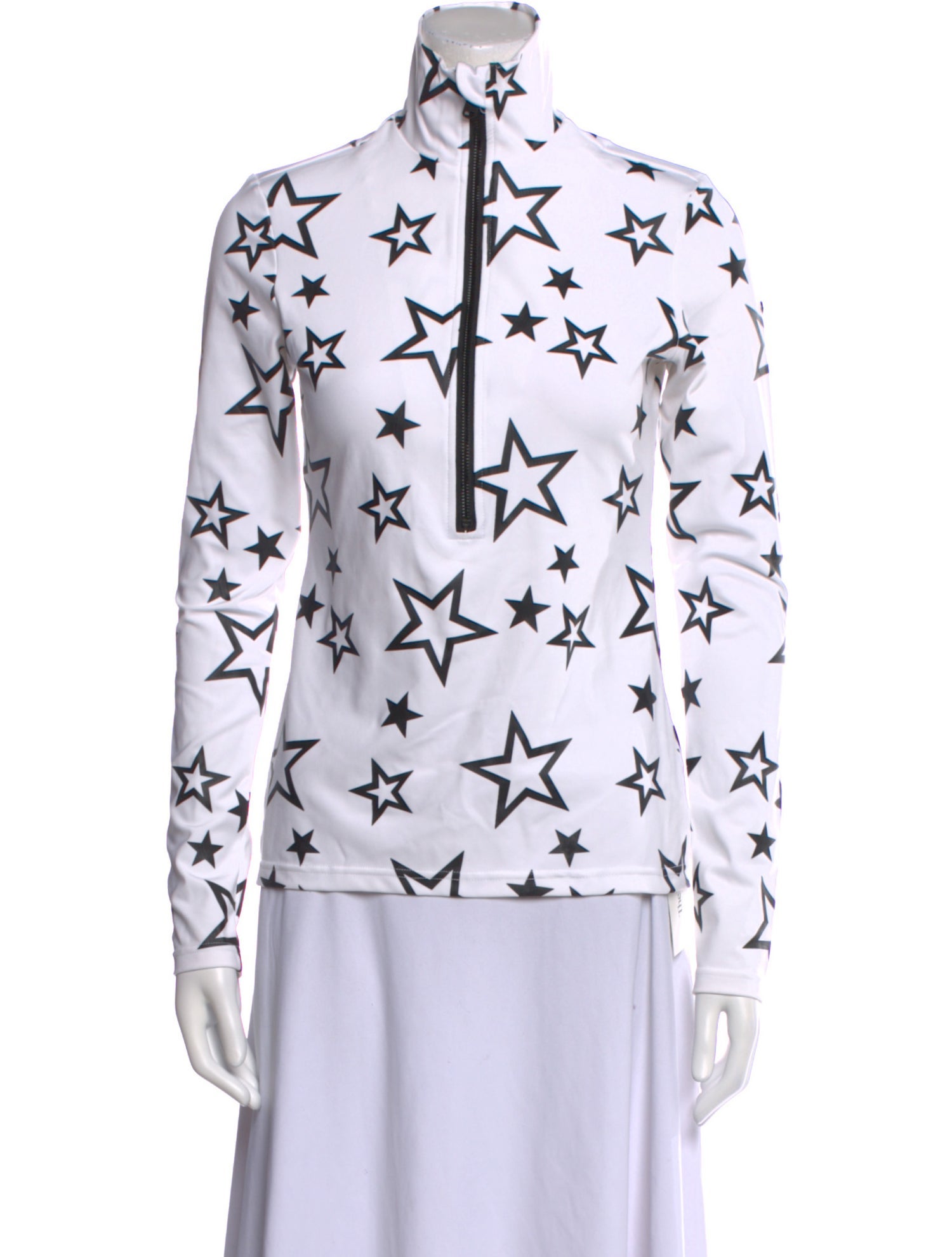 Goldbergh Printed Mock Neck Blouse