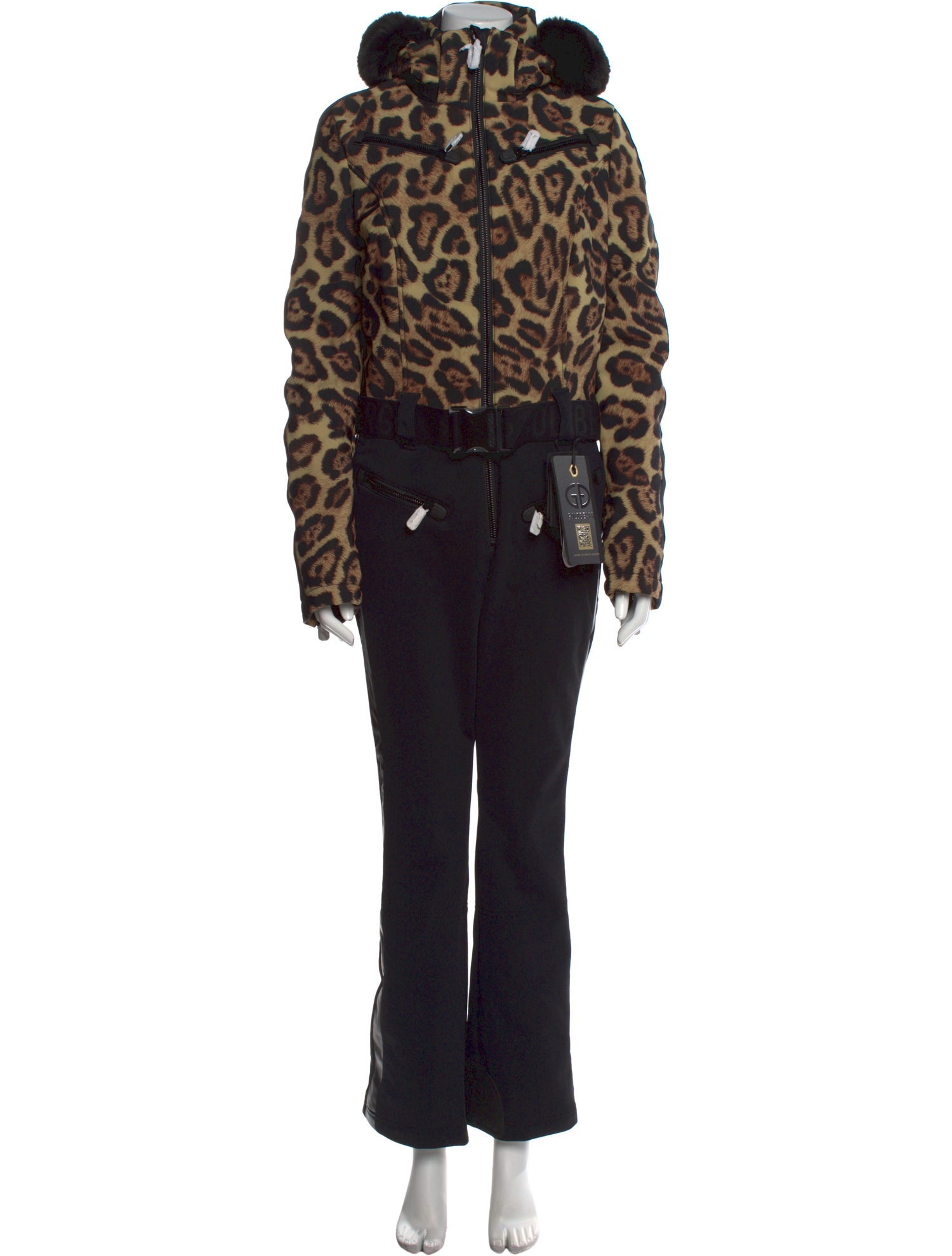 Goldbergh Animal Print Crew Neck Jumpsuit