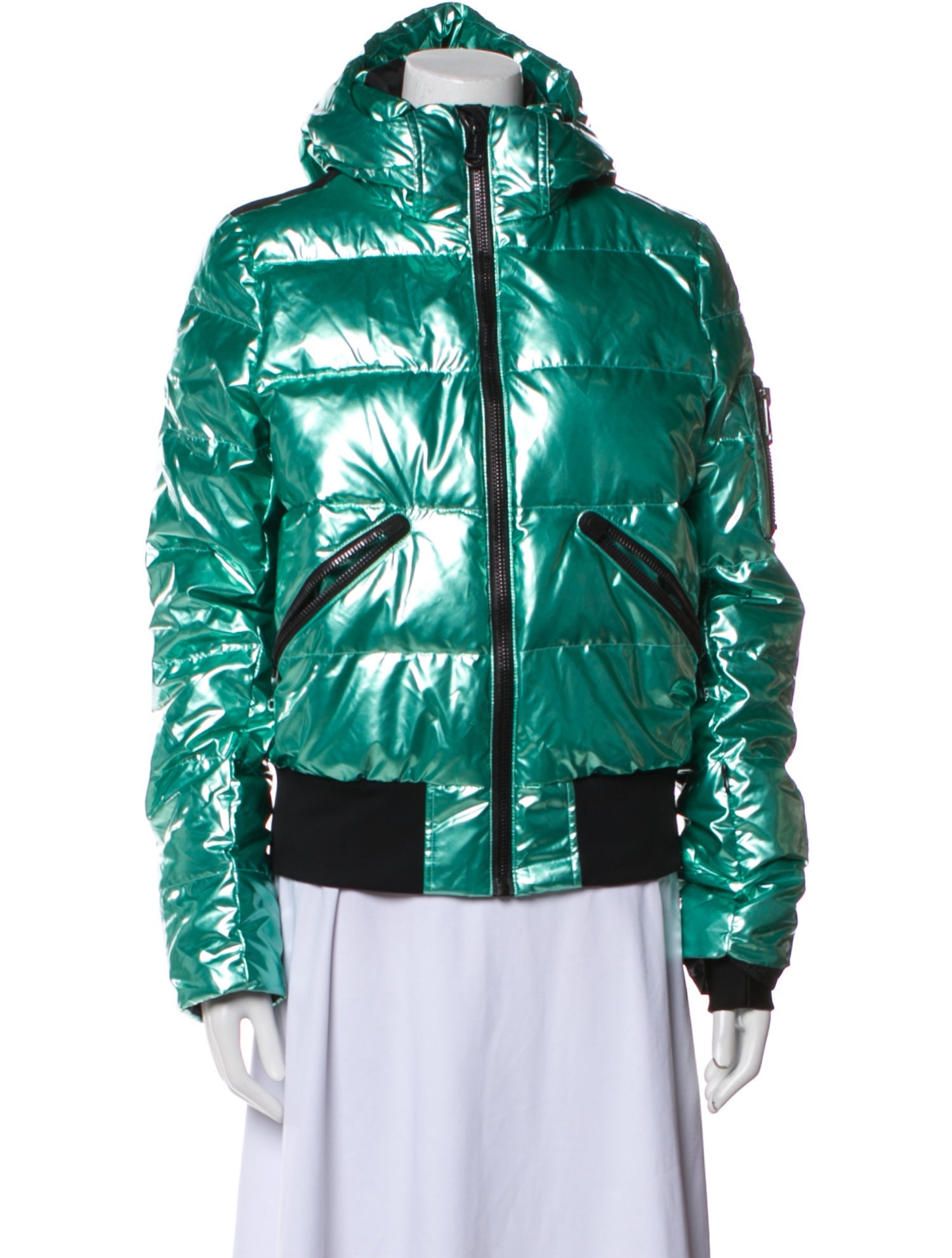 Goldbergh Colorblock Pattern Down Jacket