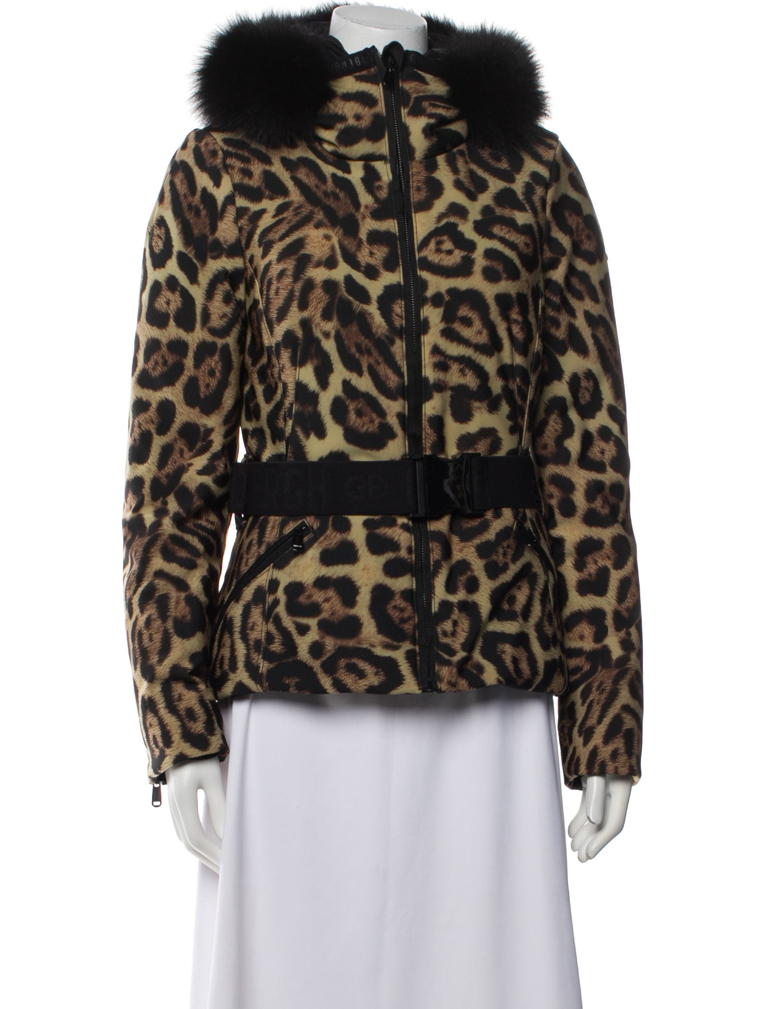 Goldbergh Animal Print Down Jacket