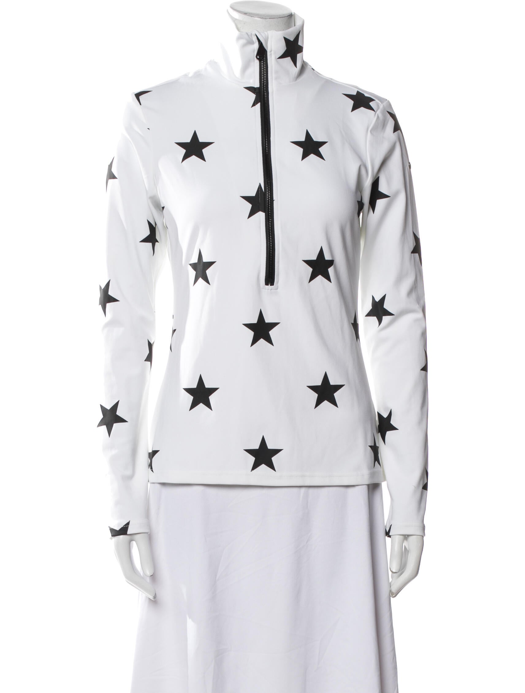 Goldbergh Floral Print Mock Neck Sweatshirt