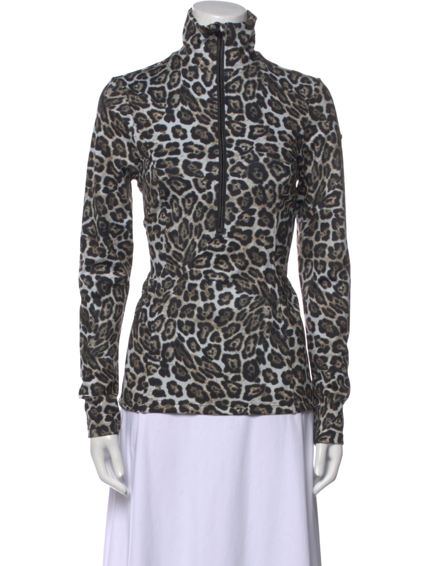 Goldbergh Animal Print Turtleneck Top w/ Tags