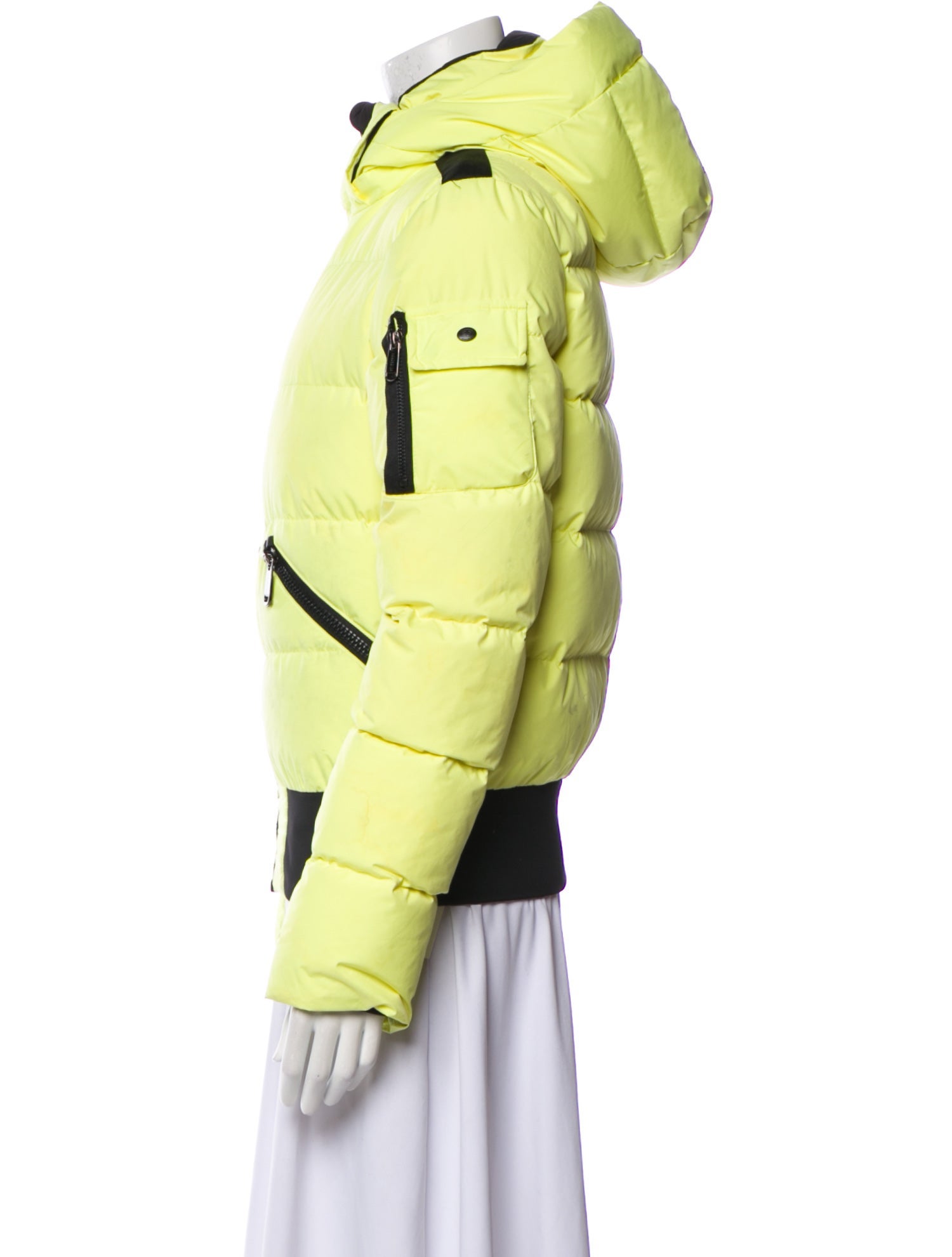Goldbergh Colorblock Pattern Down Jacket
