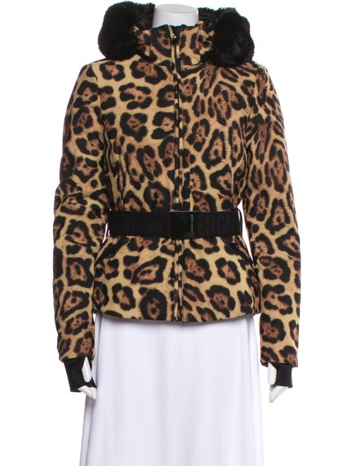 Goldbergh Animal Print Down Jacket