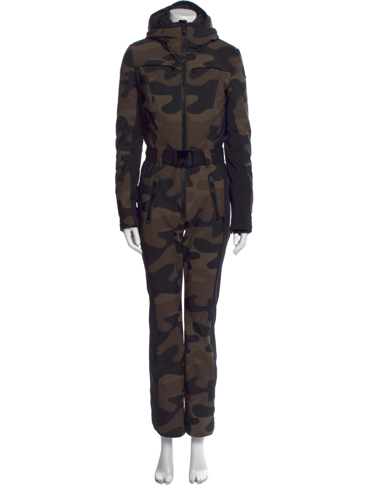 Goldbergh Camouflage Print Crew Neck Jumpsuit