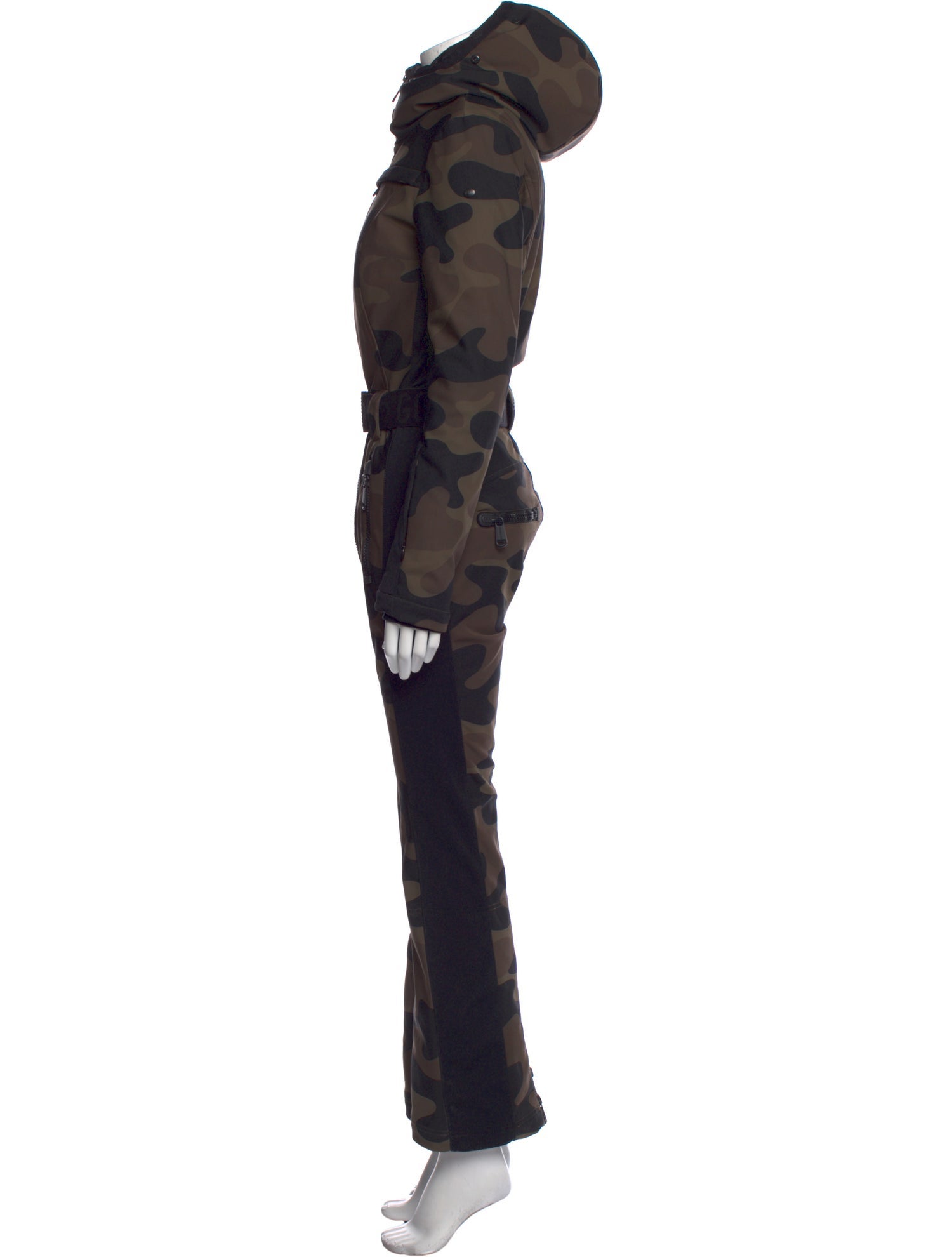 Goldbergh Camouflage Print Crew Neck Jumpsuit