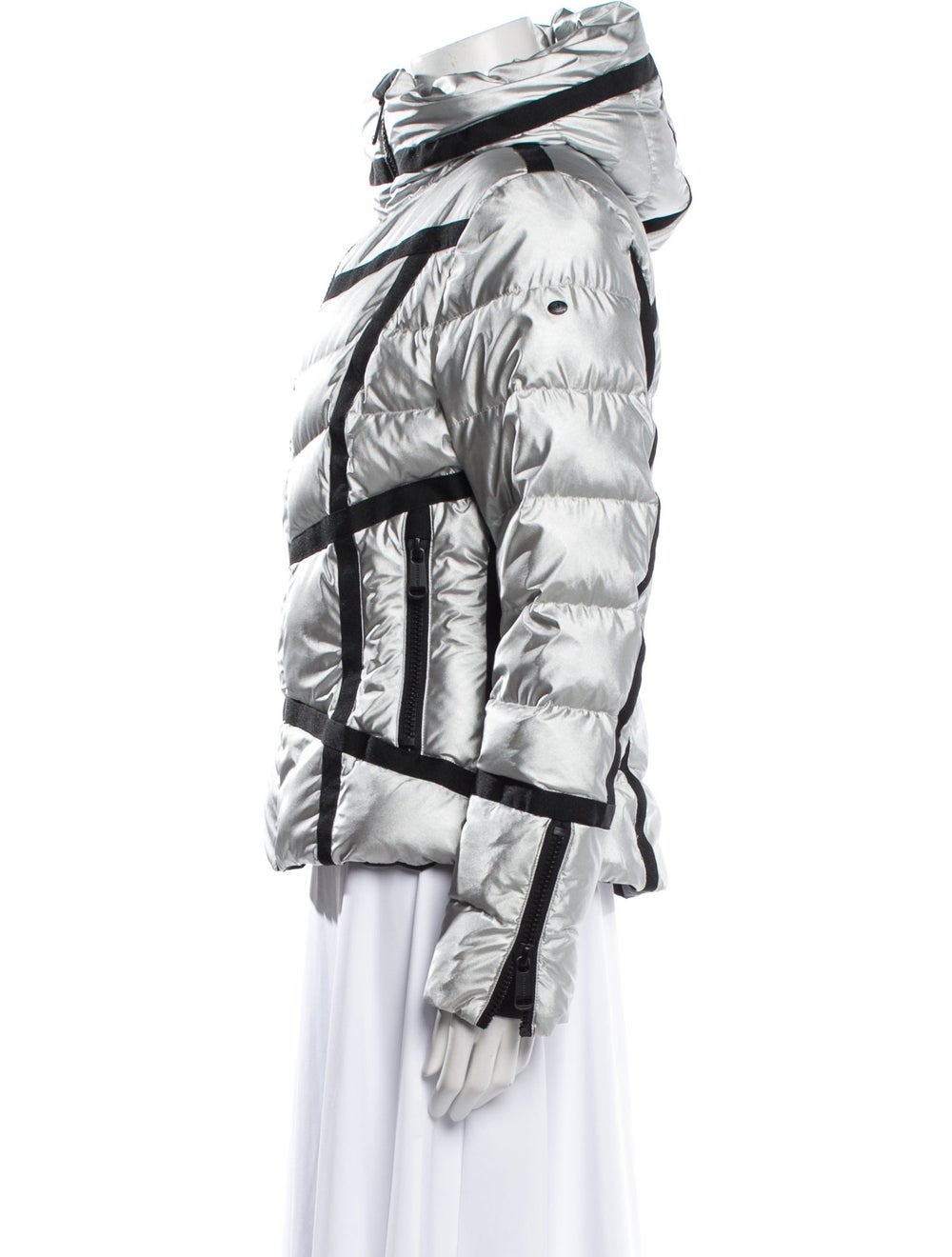 Goldbergh Down Jacket White Printed With Hood Sta… - image 2