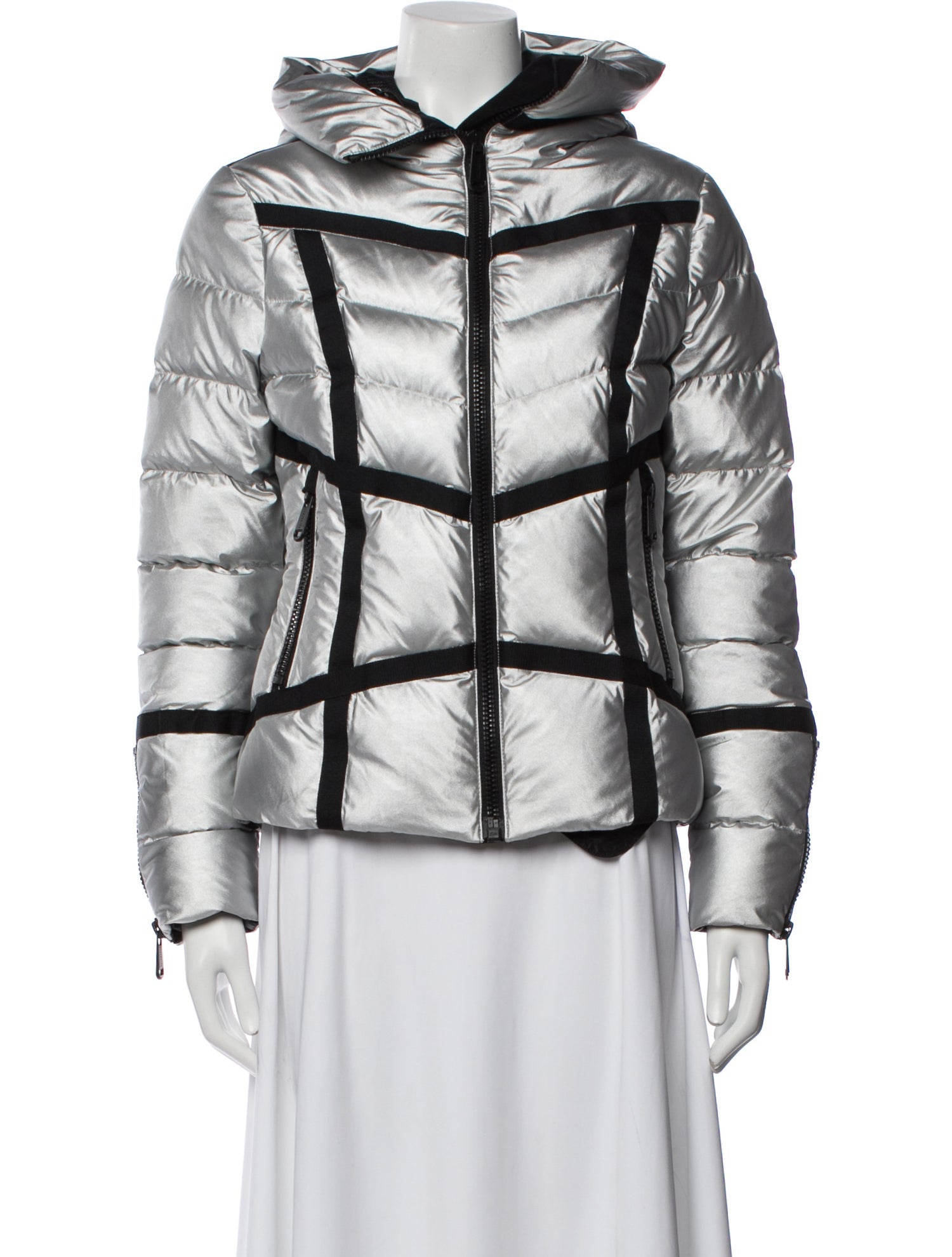 Goldbergh Striped Down Coat