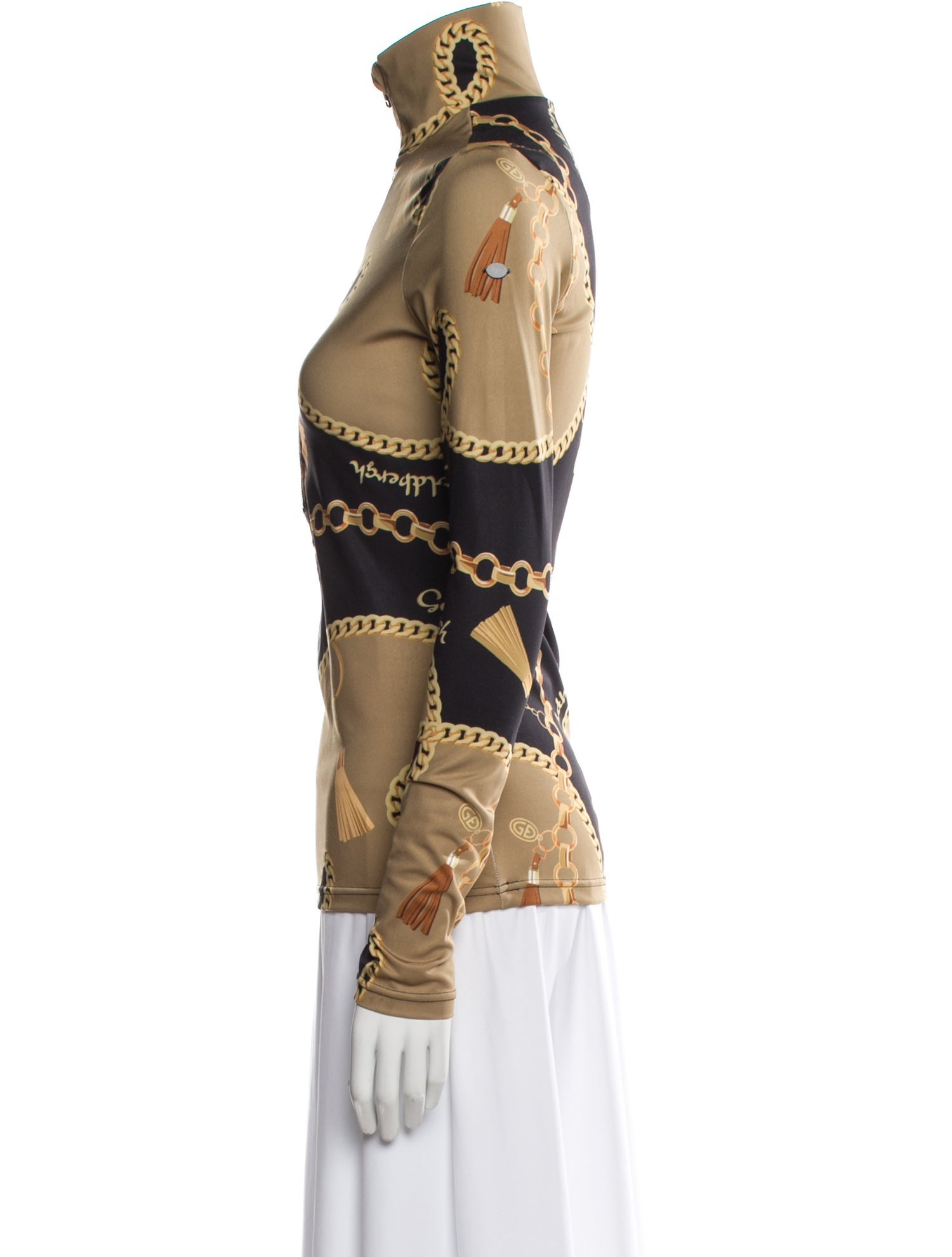 Goldbergh Printed Mock Neck Sweatshirt