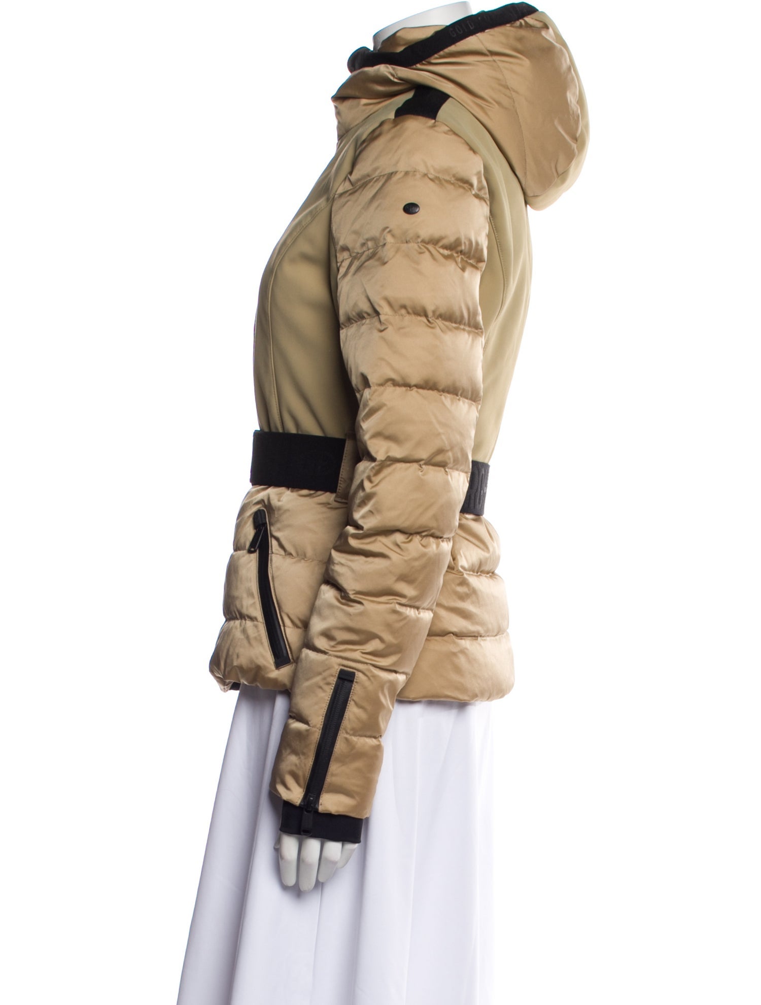 Goldbergh Colorblock Pattern Down Jacket