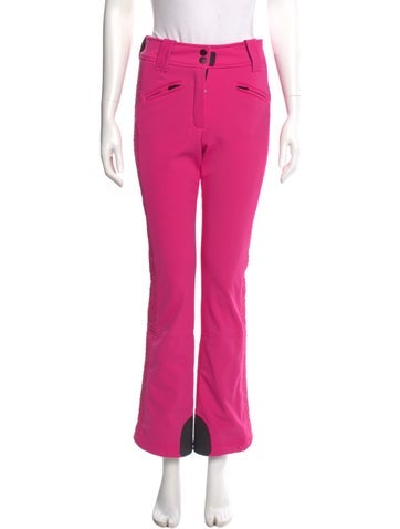 Pre-owned Goldbergh Graphic Print Straight Leg Pants In Pink