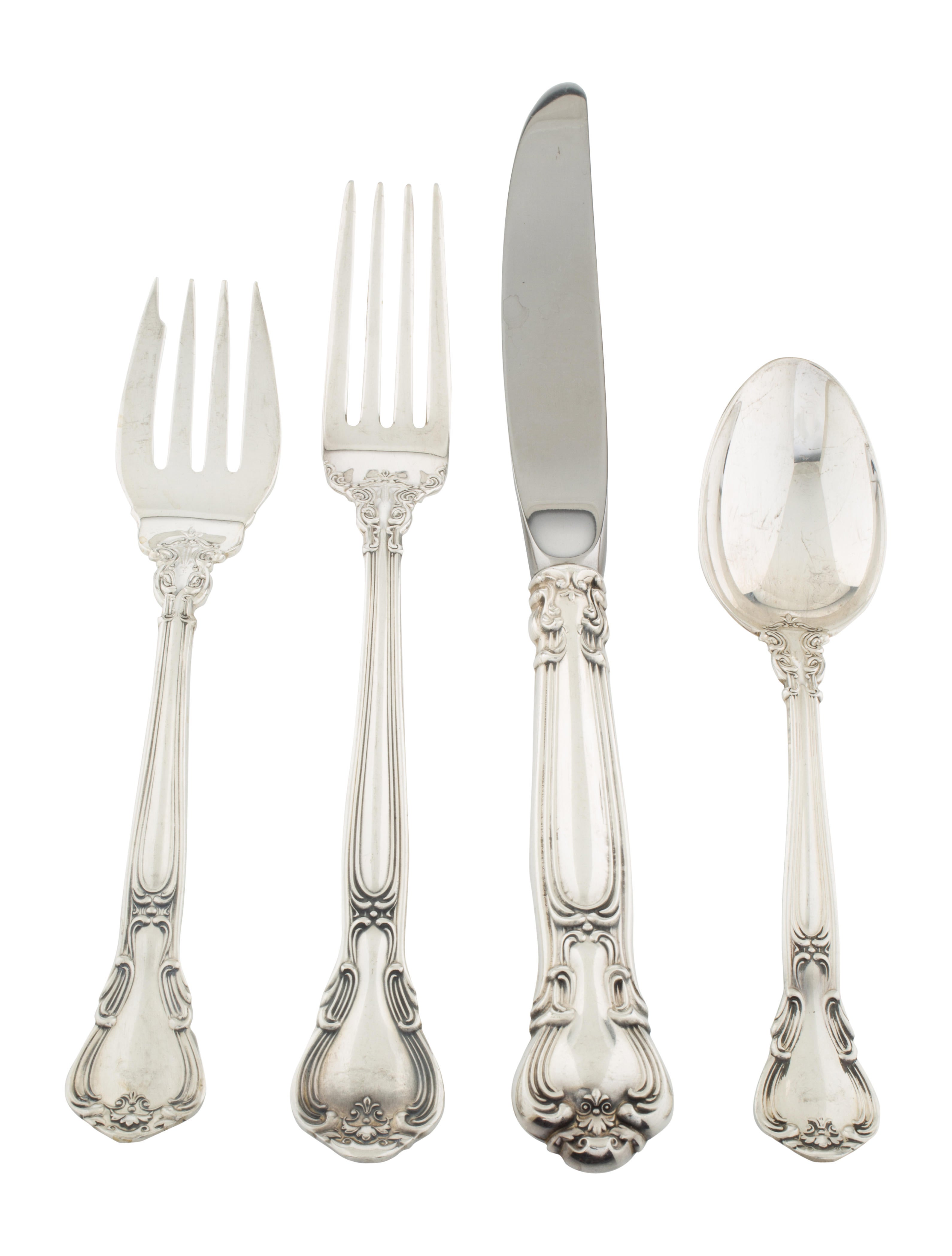 Gorham 48-Piece Chantilly Flatware Service - Tabletop And Kitchen ... Gorham 48-Piece Chantilly Flatware Service - Tabletop And Kitchen ...